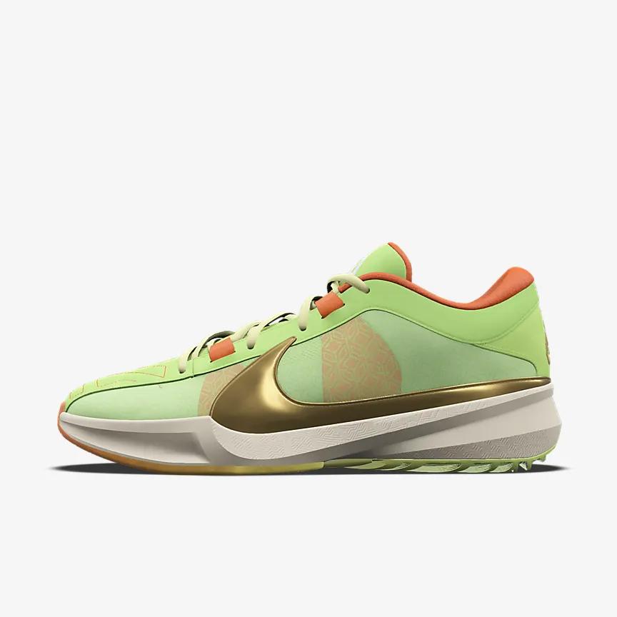 Giày Nike Freak 5 By You Nam Xanh Neon